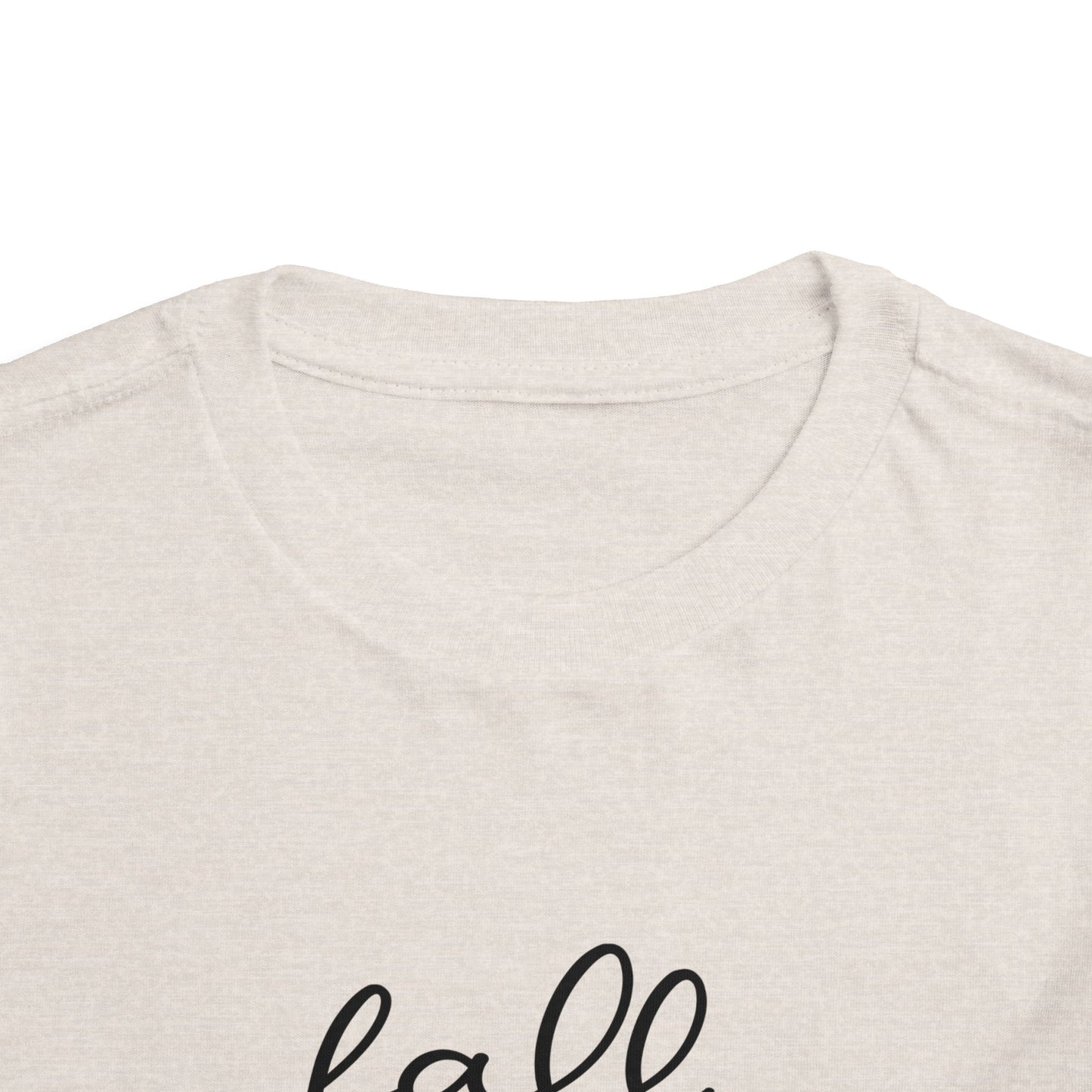 Toddler Tee – "Fall Vibes" Pumpkin & Leaf Autumn Graphic