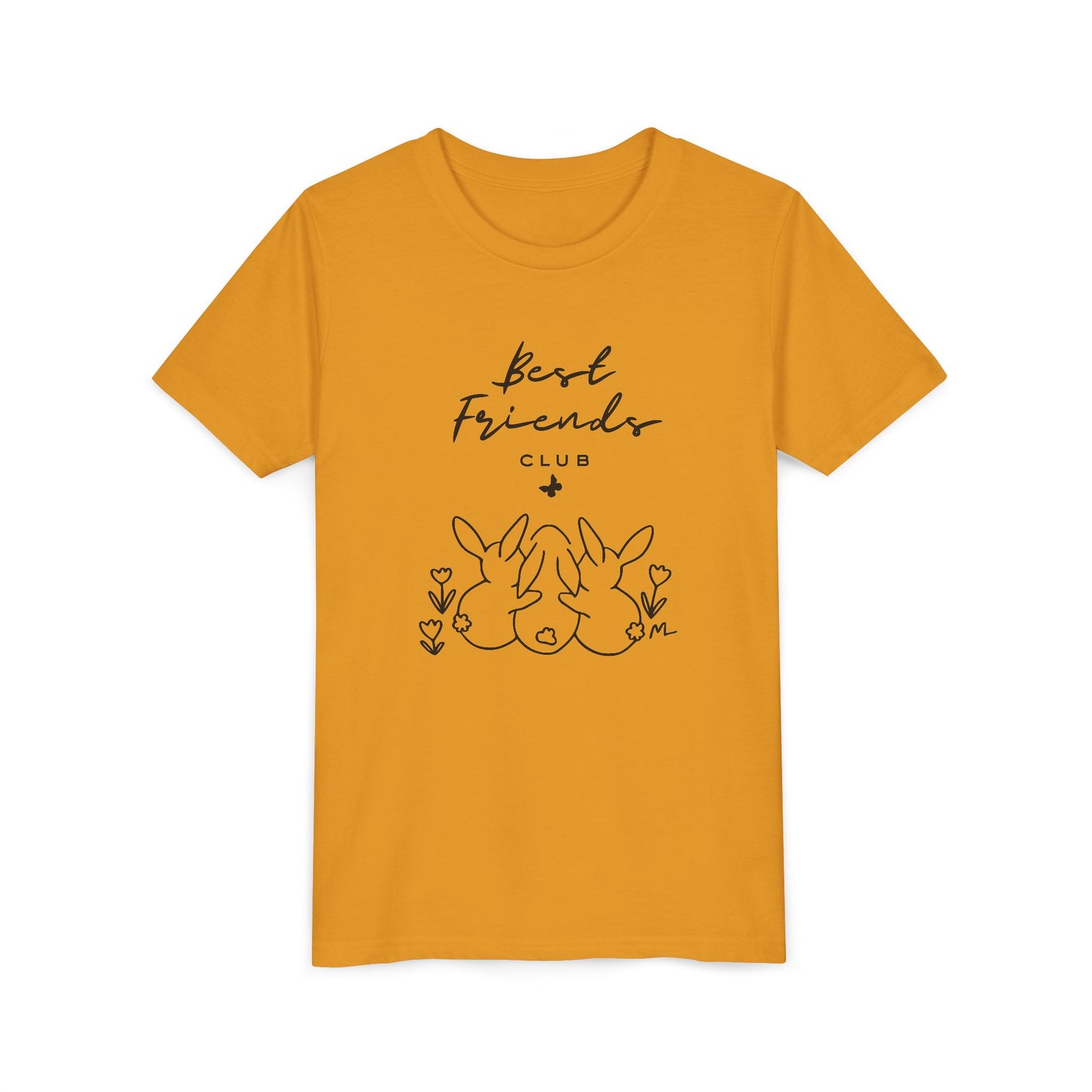 Young Adult Tee - "Best Friends" Bunny Trio Kids Graphic Shirt