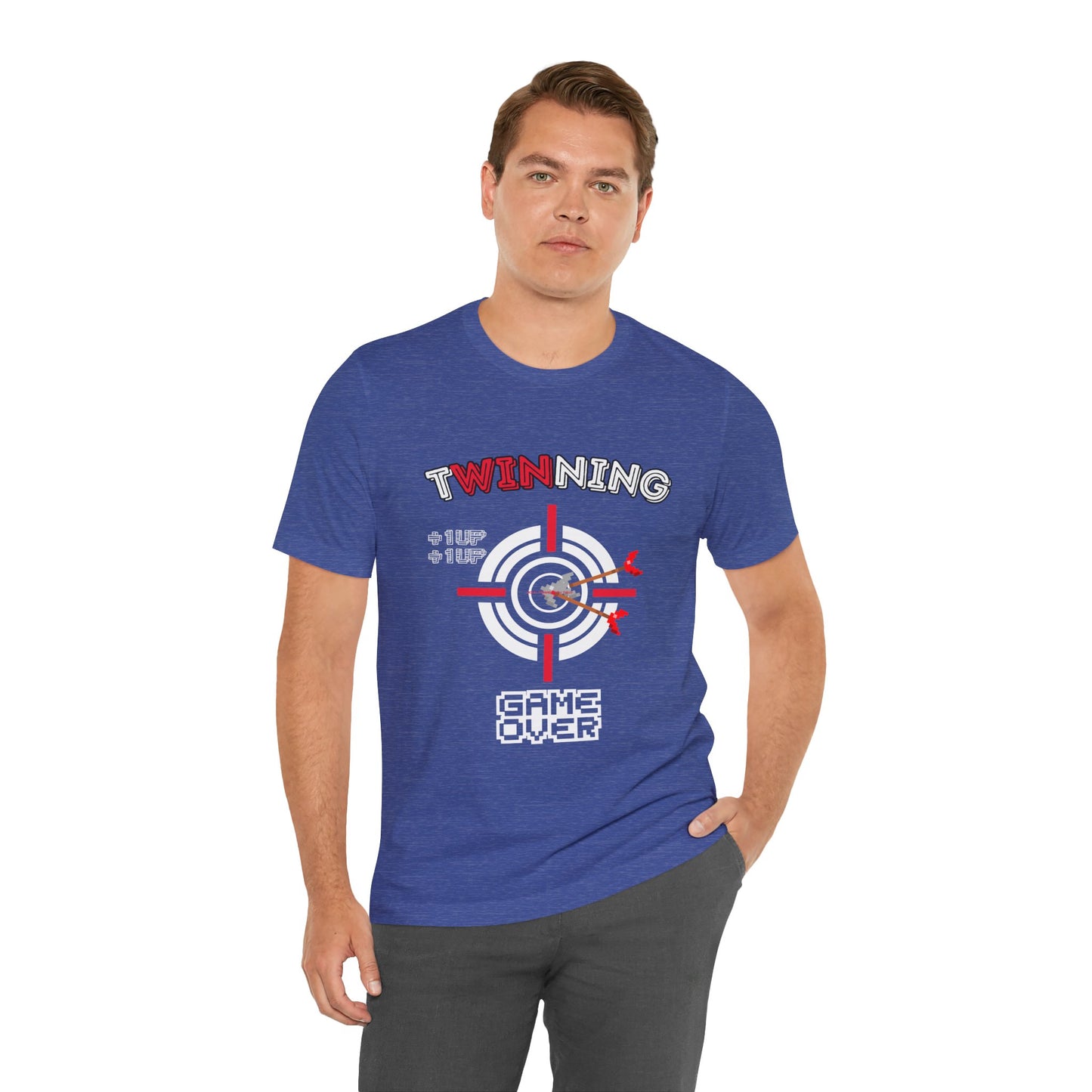Twin Dad Tee — Retro Arcade Gamer T-Shirt