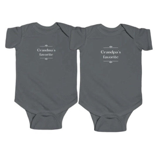 Grandpa & Grandma's Favorite Bodysuit set (2 bodysuits)