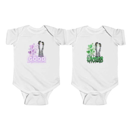 Wicked and Good Twin Baby Matching Set
