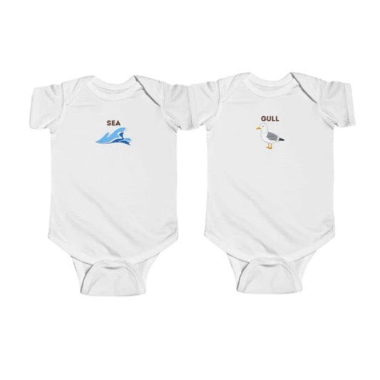 Sea&Gull Twin Bodysuit Set- Ages 0-24 months)